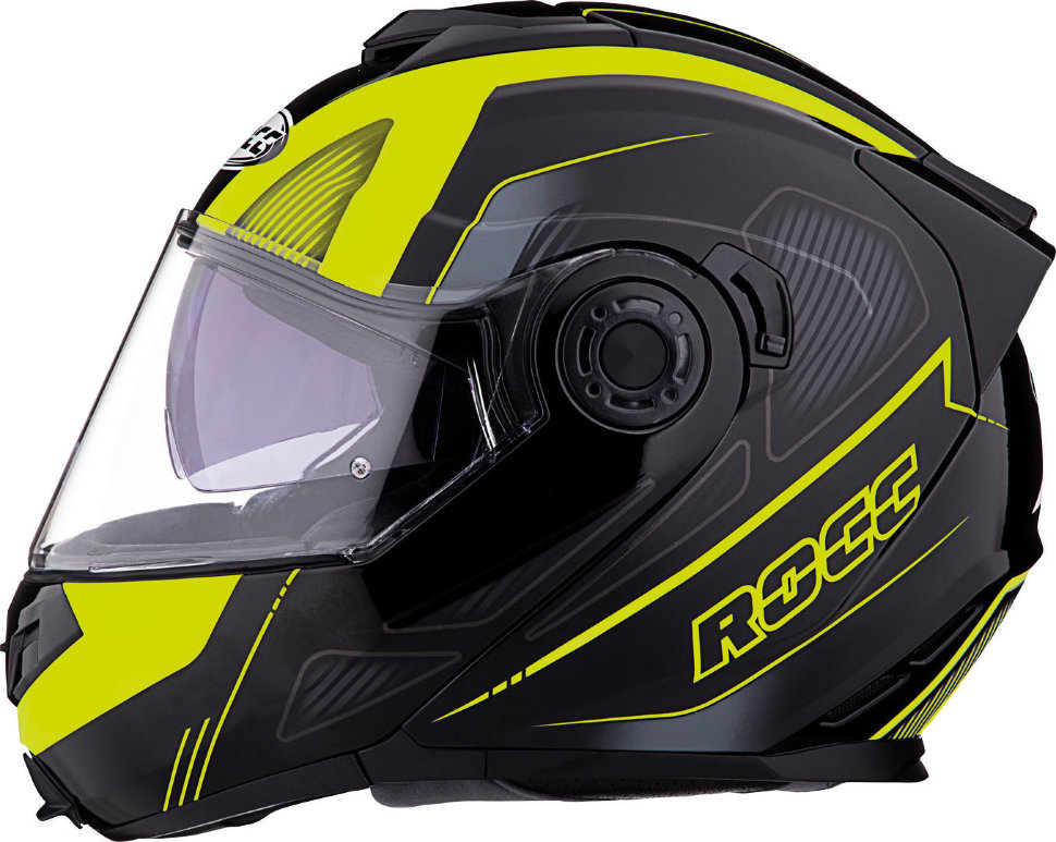 Мотошлем Rocc 881 Schwarz Neon