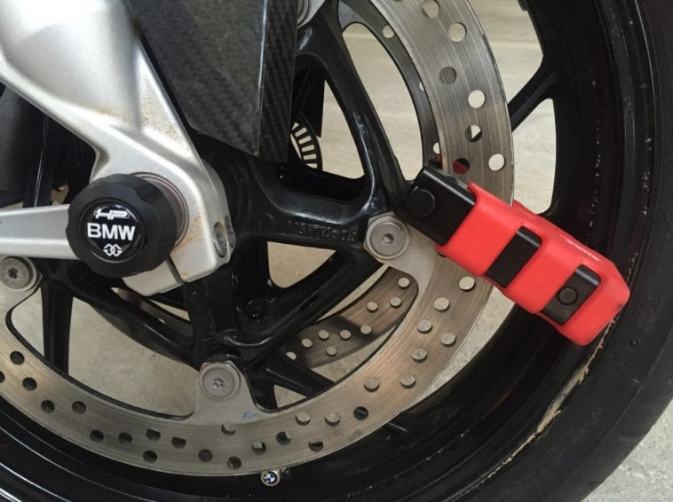 Мотозамок на диск ABUS 77 Granit Sledg Grip Red (475030)