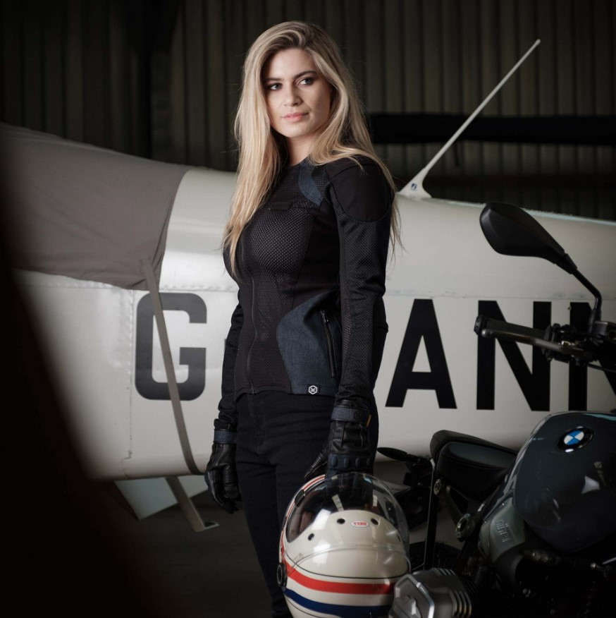 Женская моточерепаха Knox Urbane Pro Black/Denim