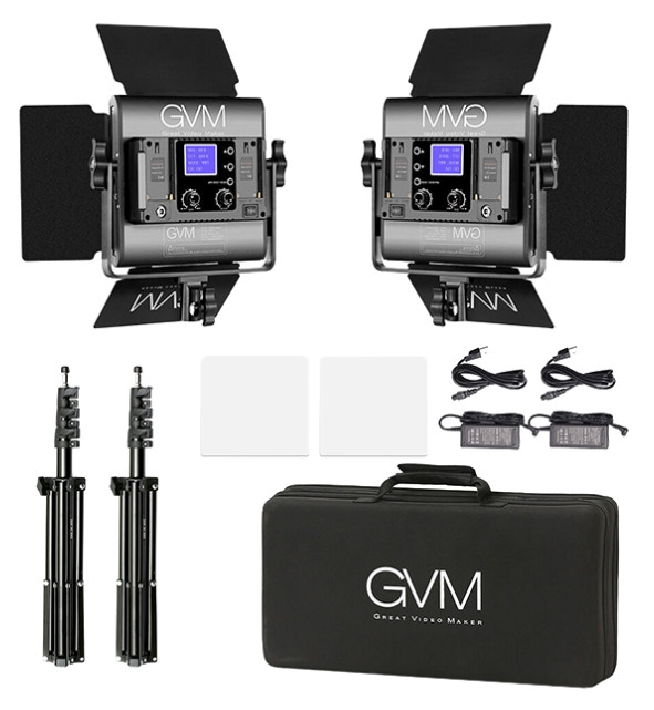 Набор постоянного LED видеосвета GVM 800D-RGB (800D-RGB-2L)