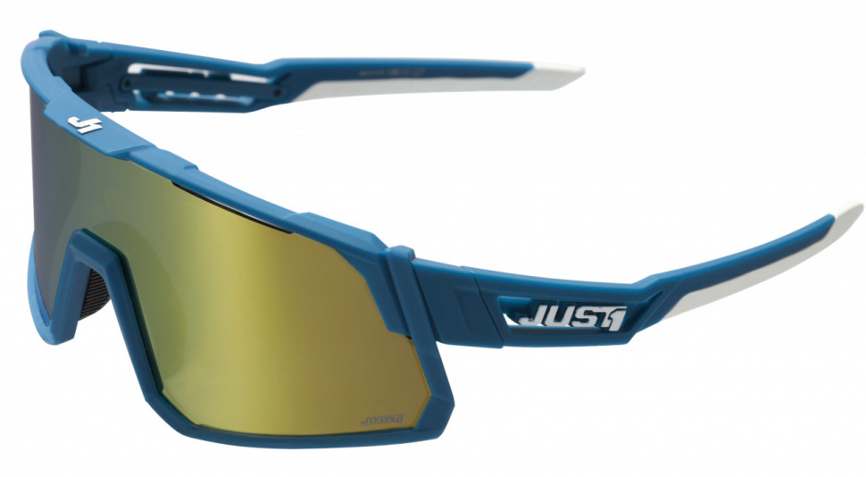 Солнцезащитные очки Just1 Sniper Blue/White With Gold Mirror Lens (646012128139501)