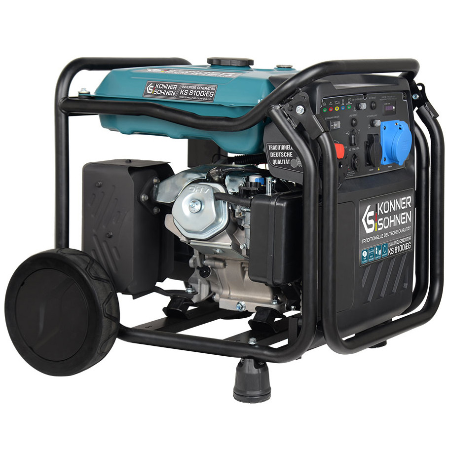 Двухтопливный инверторный генератор Konner&Sohnen KS 8100iEG (7.2 Квт)