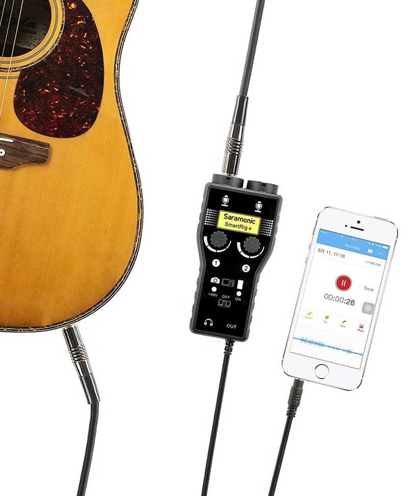 Аудіомікшер Saramonic SmartRig + з XLR і фантомним живленням