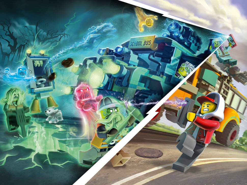 Конструктор Lego Hidden Side: автобус охотников за паранормальными явлениями 3000 (70423)