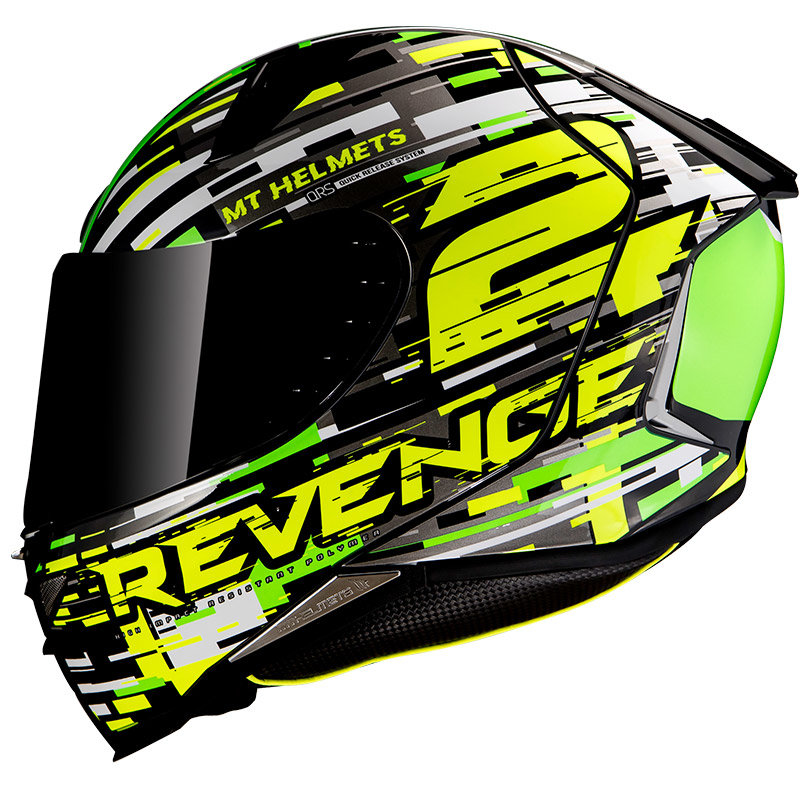 Мотошлем MT Helmets Revenge 2 Baye Gloss Pearl Fluor Green