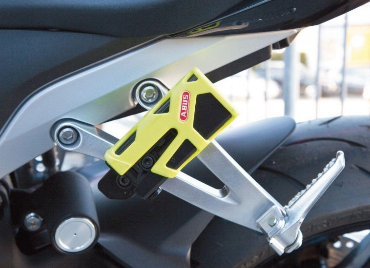 Мотозамок на диск ABUS 77 Granit Sledg Web Yellow (487361)