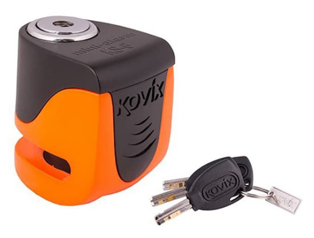 Мотозамок с сигнализацией Kovix KS6 FO Fluorescent Orange (KS6 FO)