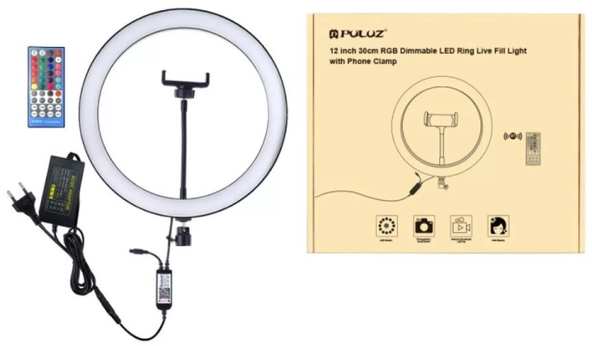 Кольцевой свет Puluz PU411 RGB ring Light 30 см. 30W (57783)