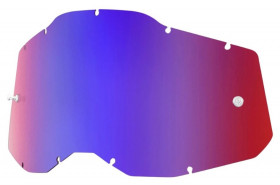 Сменная линза к очкам Ride 100% RC2/AC2/ST2 Replacement Mirror Red/Blue Lens Anti-Fog Red (51008-254-01)