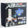 LED лампы комплект H4 X3 (ZES, 6000LM, 50W)