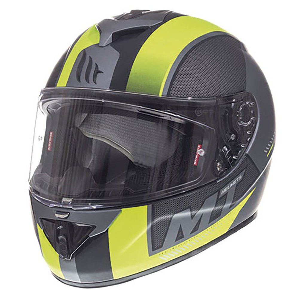 Мотошлем MT Helmets Rapide Overtake B3 Matt Yellow