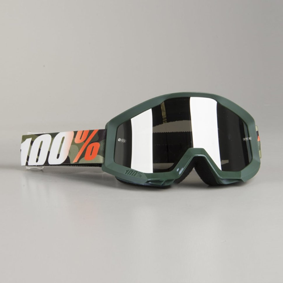 Мото очки 100% Strata Huntsitan Mirror Lens Silver (50410-234-02)