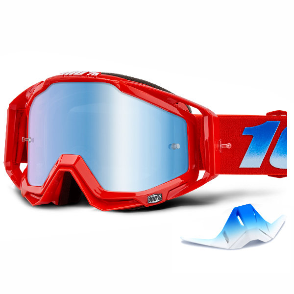 Мото очки 100% Racecraft Kuriakin Mirror Lens Blue (50110-314-02)