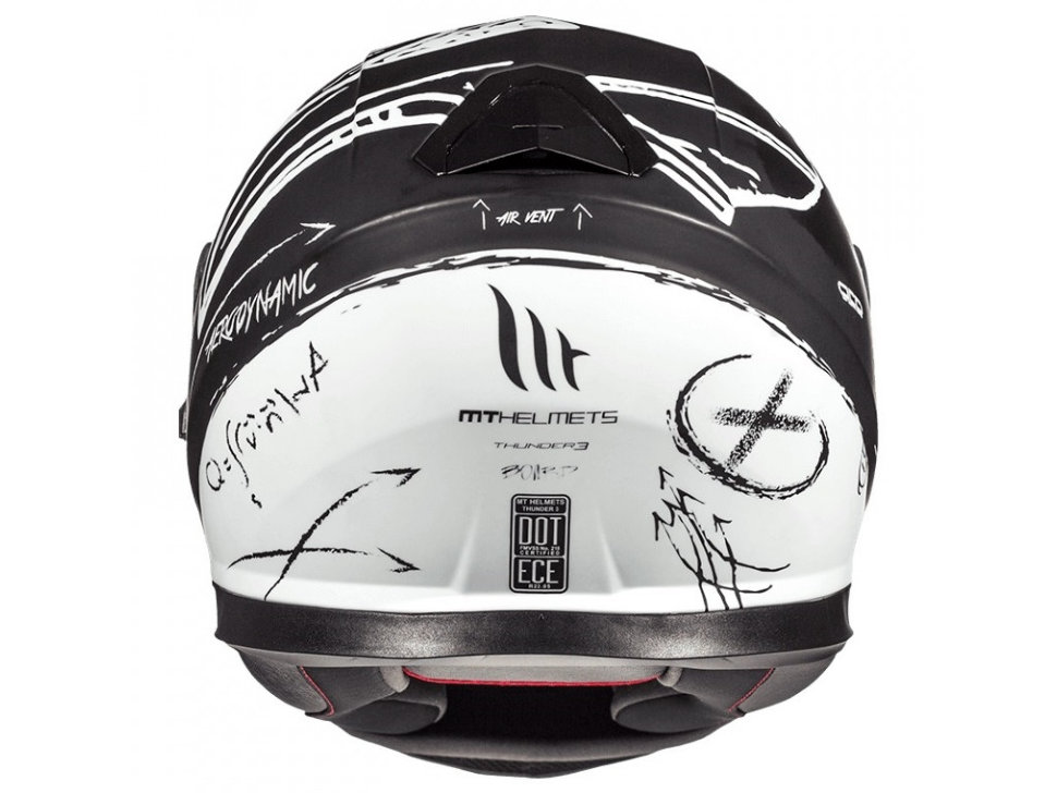 Мотошлем MT Helmets Thunder 3 SV Board Black/White