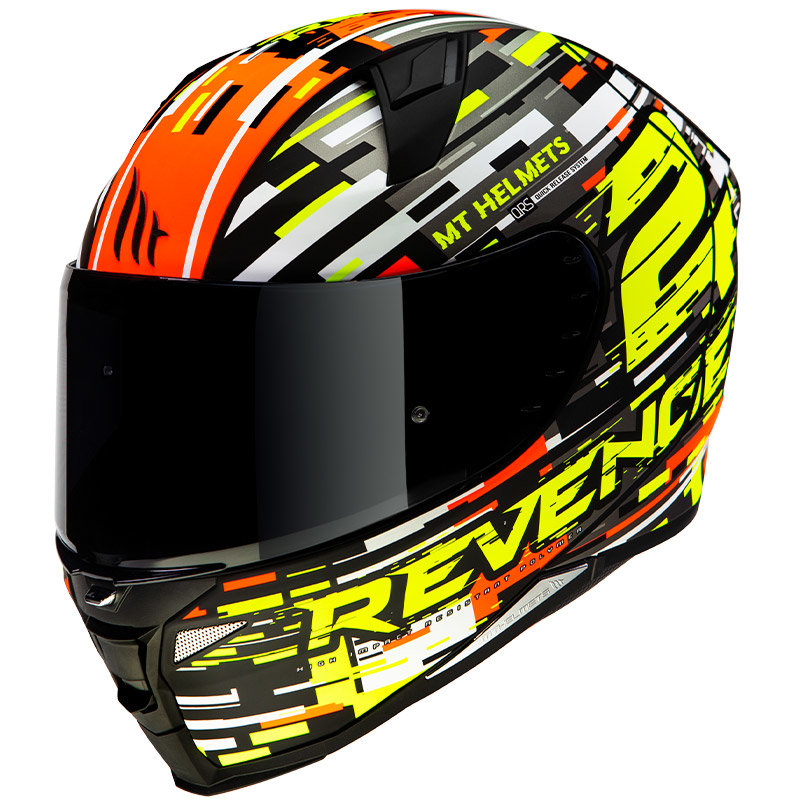 Мотошлем MT Helmets Revenge 2 Baye Gloss Pearl Fluor Orange