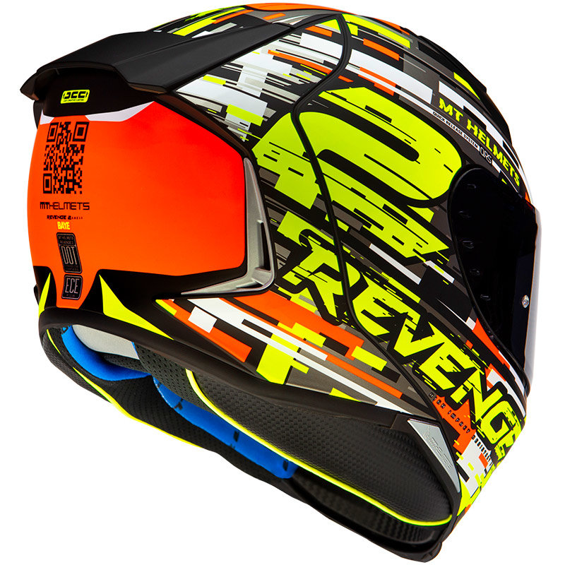 Мотошлем MT Helmets Revenge 2 Baye Gloss Pearl Fluor Orange