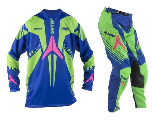 Мотоштаны Alias A1 Pant Blue/Neon Green