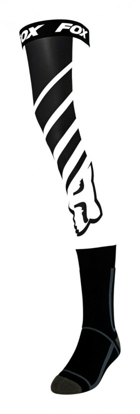Мото носки FOX Mach One Knee Brace Sock Black/White