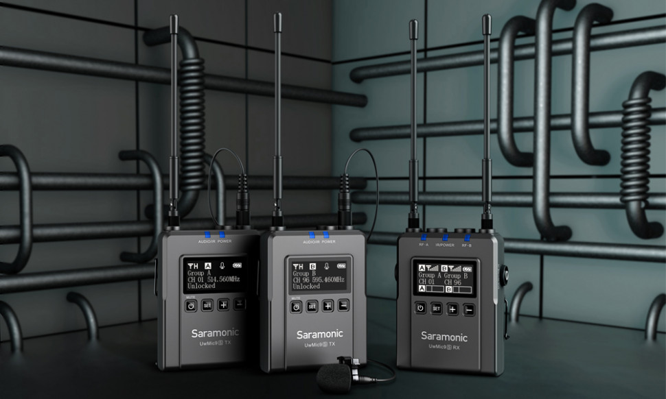 Беспроводная микрофонная система Saramonic UwMic9S Kit2 (TX+TX+RX)