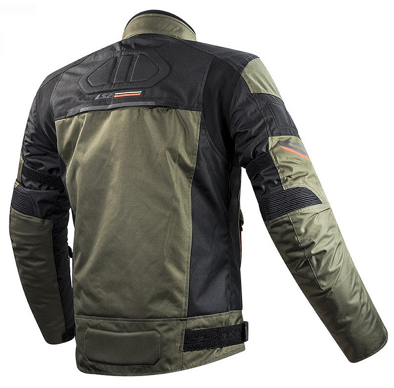 Мотокуртка LS2 Shadow Man Jacket Khaki/Black H-V/Orange