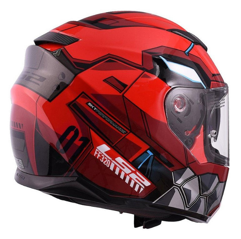 Мотошлем LS2 FF320 Stream Evo Angel Red/Grey