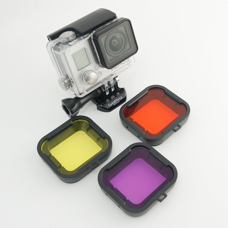 MSCAM Light Filter Kit for GoPro HERO4, HERO3+ (3 шт)