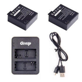 Набор GitUp Batteries with Dual-slot Charger for GitUp 3