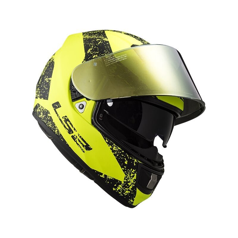 Мотошлем LS2 FF397 Vector FT2 Sign Matt Yellow/Black