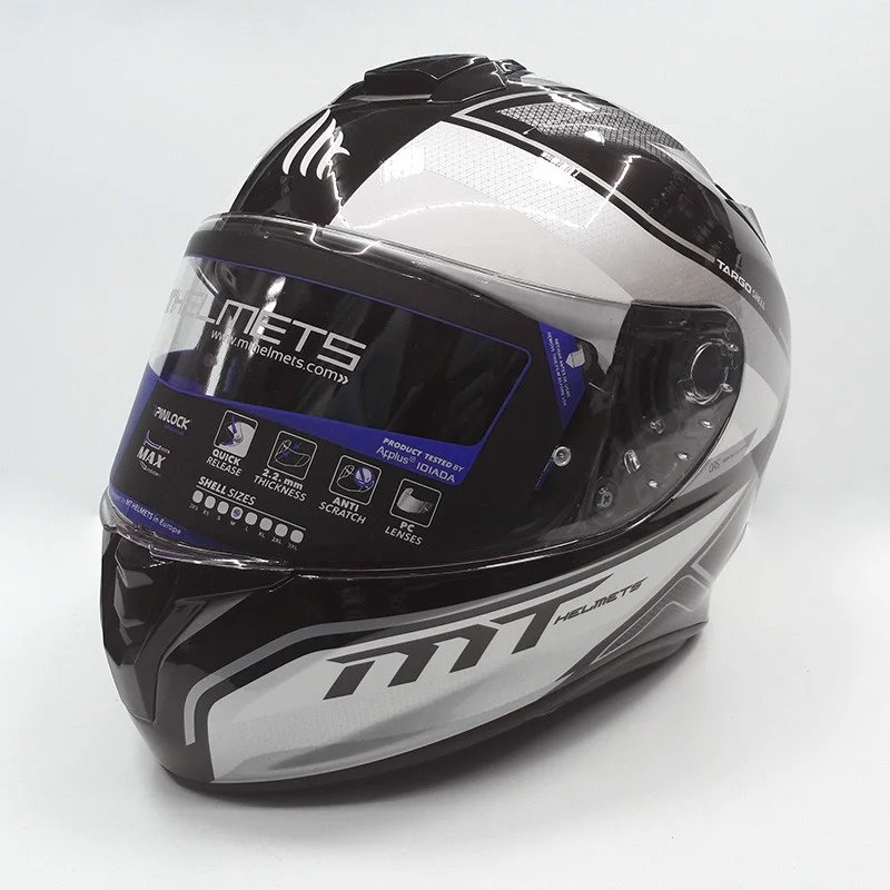 Мотошлем MT Helmets Targo Interact White /Black /Grey