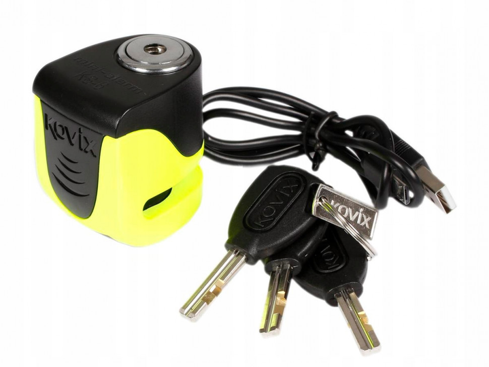 Мотозамок с сигнализацией Kovix KS6 Y Yellow (KS6 Y)