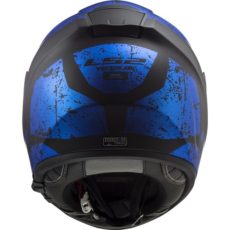 Мотошлем LS2 FF397 Vector FT2 Sign Matt Black/Blue