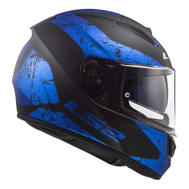 Мотошлем LS2 FF397 Vector FT2 Sign Matt Black/Blue