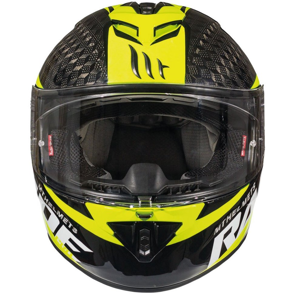 Мотошлем MT Helmets Rapide Pro Carbon Gloss Fluor Yellow