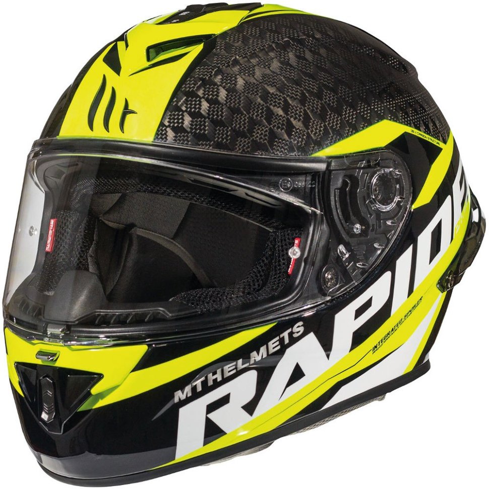Мотошлем MT Helmets Rapide Pro Carbon Gloss Fluor Yellow