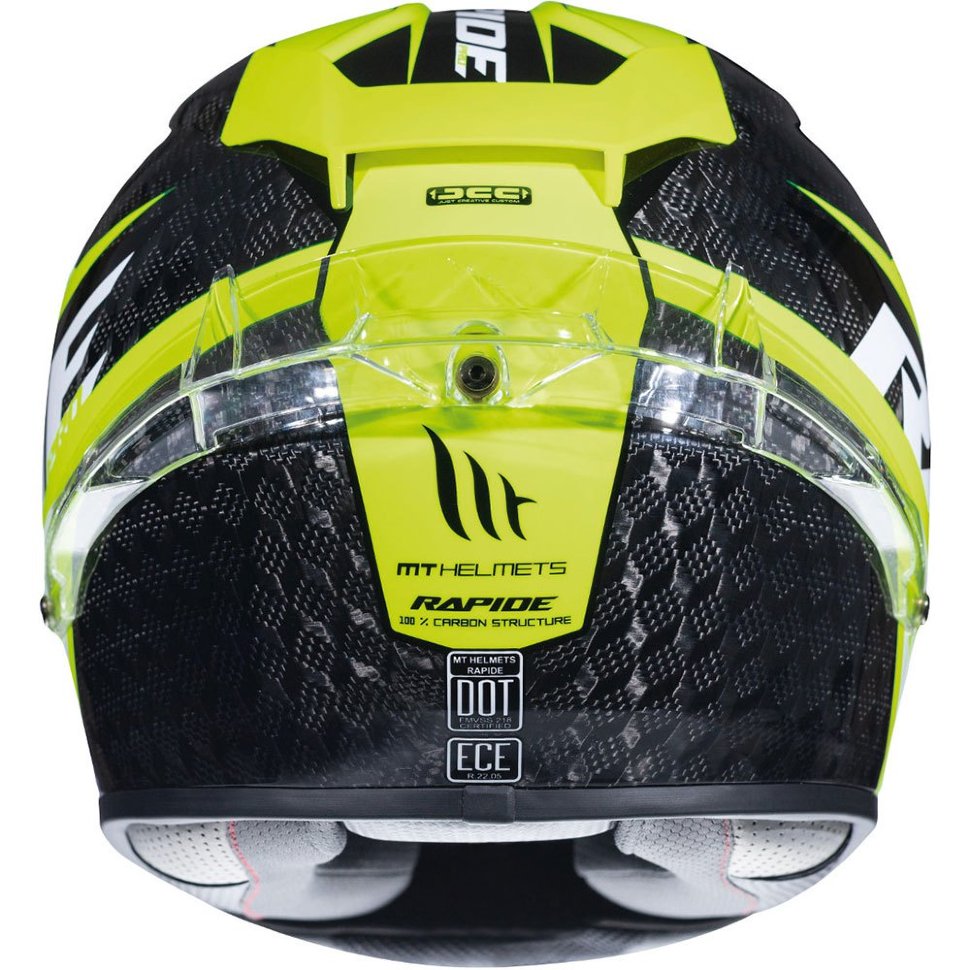 Мотошлем MT Helmets Rapide Pro Carbon Gloss Fluor Yellow