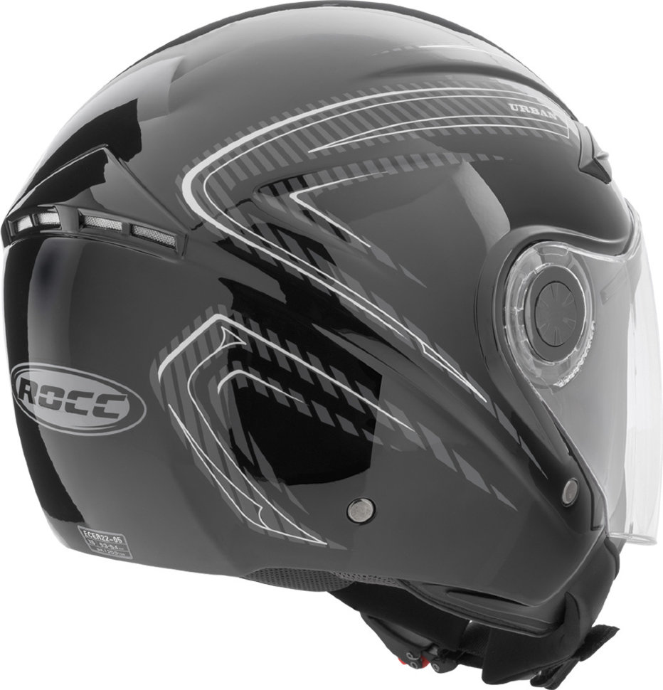 Мотошлем Rocc 231 Schwarz/Grau