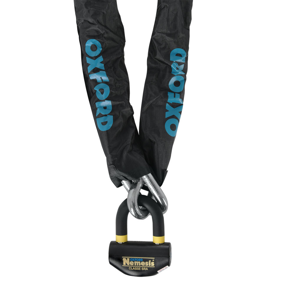 Противоугонная цепь с замком Oxford Nemesis 16mm Chain and Padlock 1.2m (OF330)