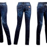 Мотоджінси жіночі LS2 Vision Evo Lady Jeans Blue