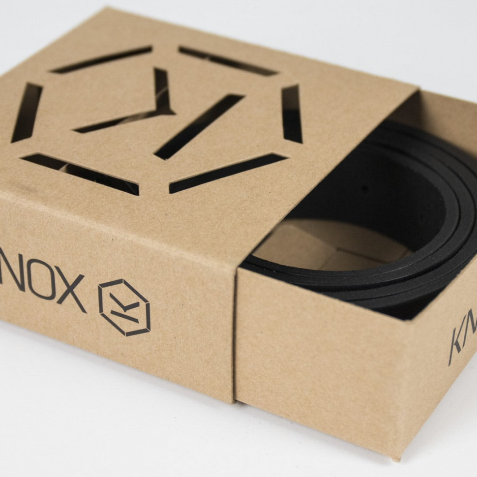 Мужской кожаный ремень Knox Men's Leather Belt 37" Black (1010790010030)