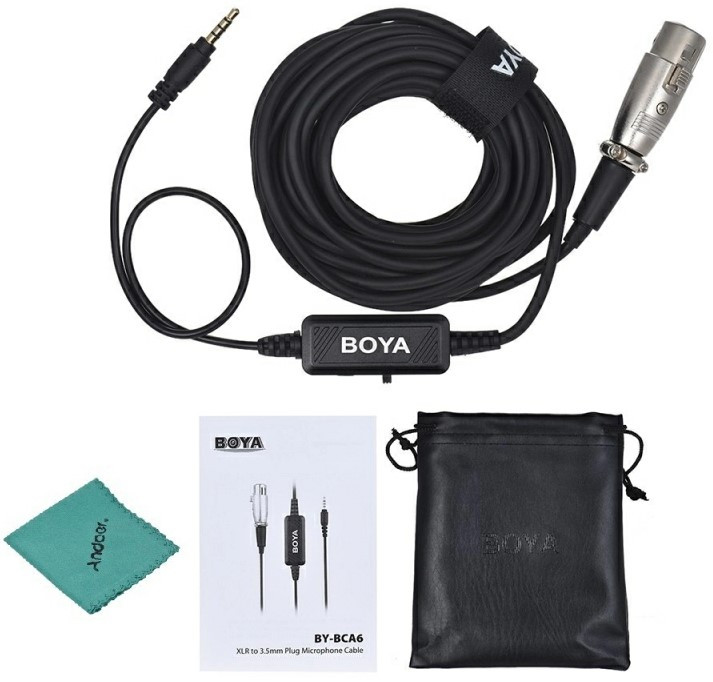 Штекерный микрофонный кабель Boya BY-BCA6