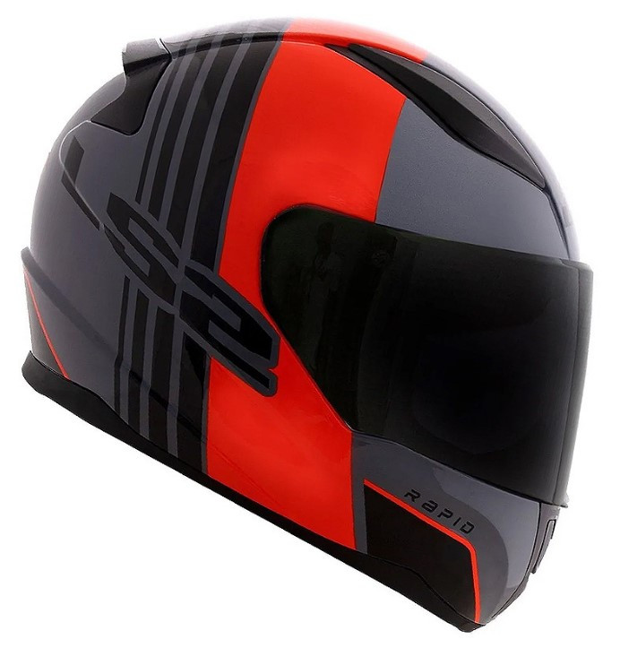 Мотошлем LS2 FF353 Rapid Multiply Matt Grey/Black/Red