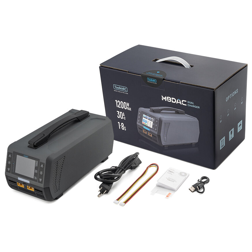 Зарядний пристрій ToolkitRC M8DAC (AC 1200 Вт)
