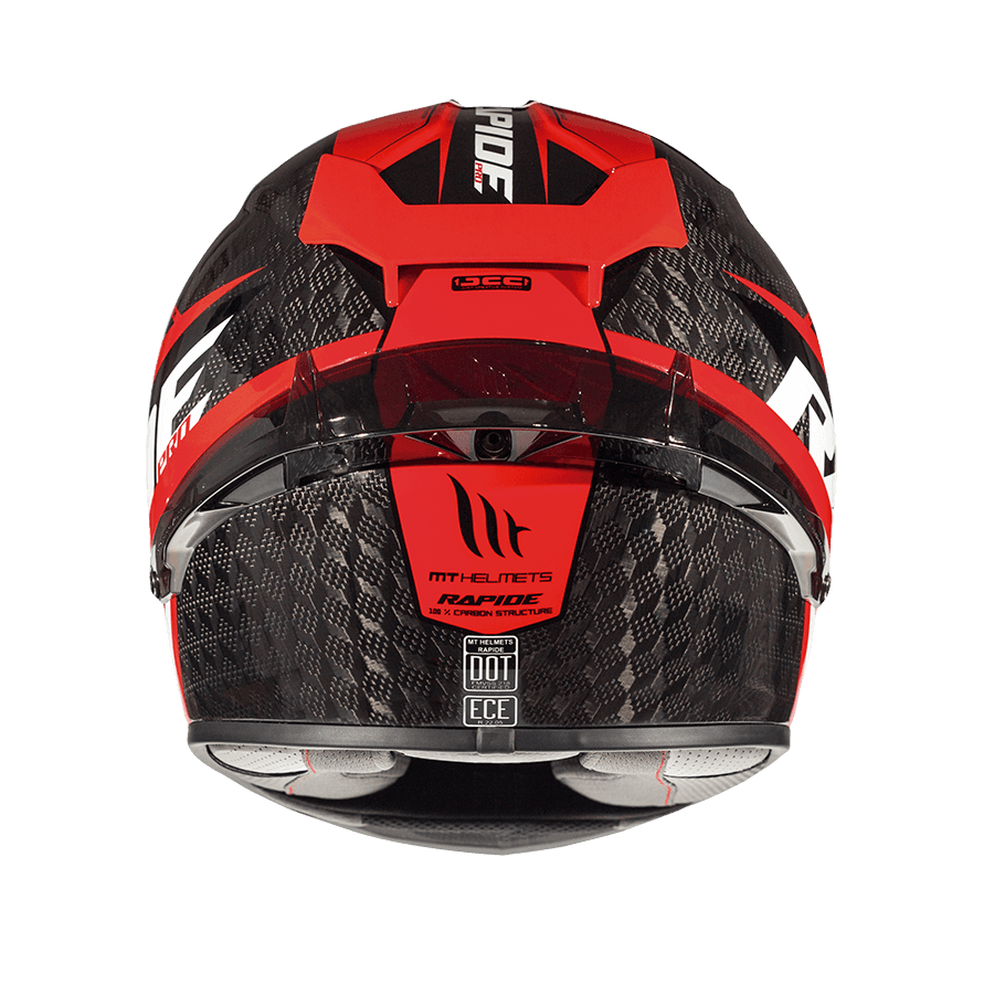 Мотошлем MT Helmets Rapide Pro Carbon Grey/Red/White