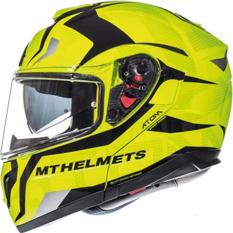 Мотошлем MT Helmets Atom SV Divergence Yellow/Black