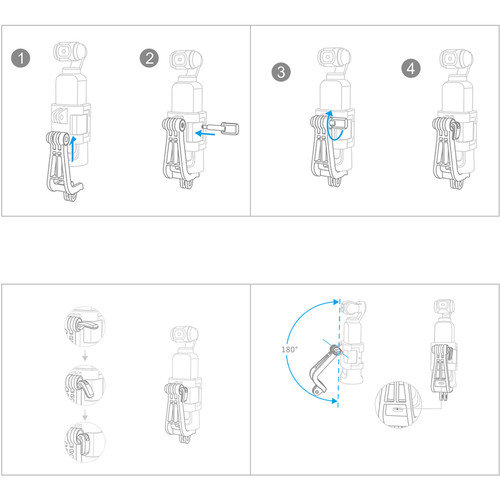 Кронштейн Pgytech для экшн-камер Osmo Pocket (P-18C-030)