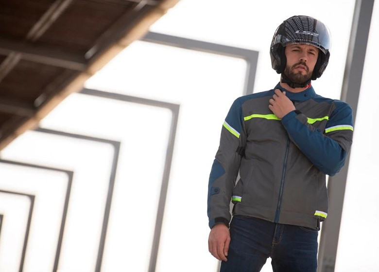 Мотокуртка LS2 Riva Man Jacket Blue/Dark Grey/H-V Yellow