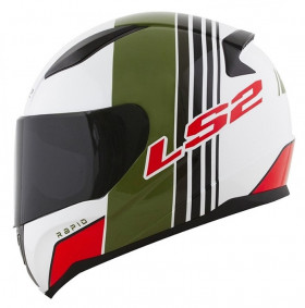 Мотошлем LS2 FF353 Rapid Multiply White/Green/Red