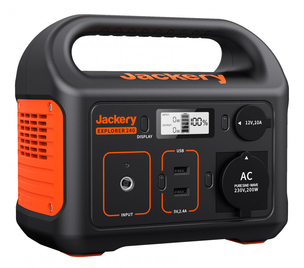 Солнечный генератор Jackery Solar Generator 240 (Explorer 240 + Solarsaga 100W) (240 Вт·ч / 200 Вт)