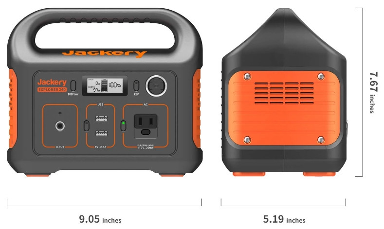 Солнечный генератор Jackery Solar Generator 240 (Explorer 240 + Solarsaga 100W) (240 Вт·ч / 200 Вт)