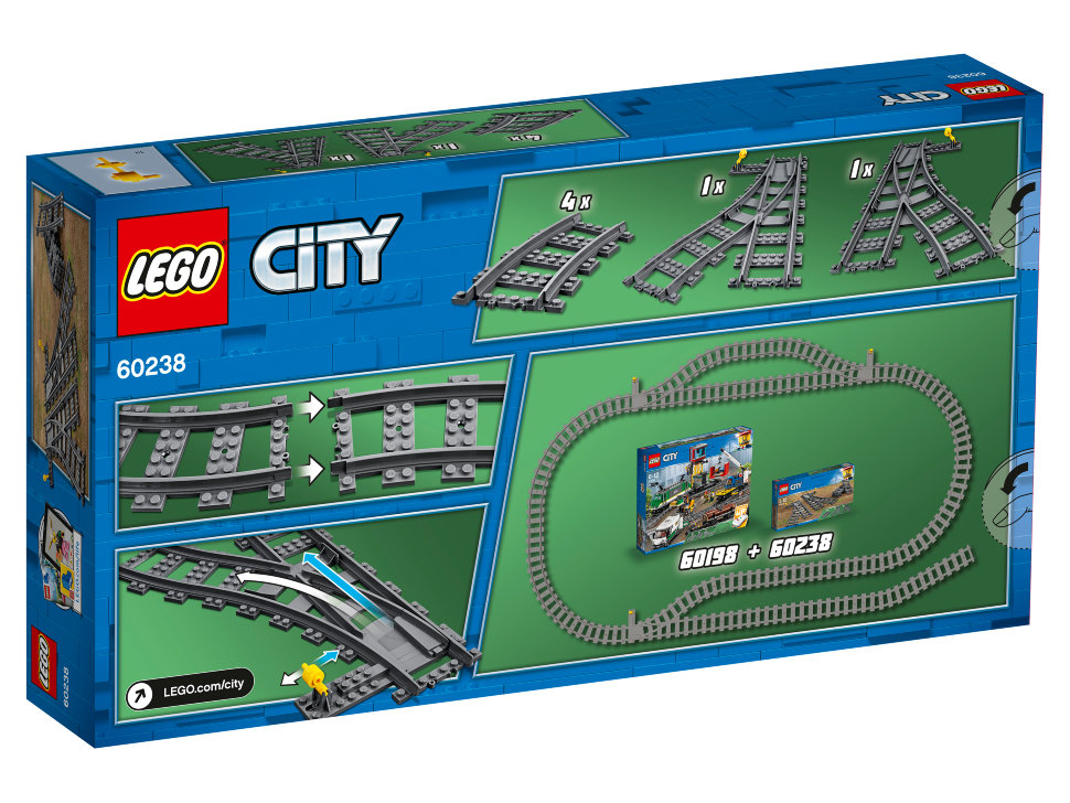 Конструктор Lego City: железнодорожные стрелки (60238)